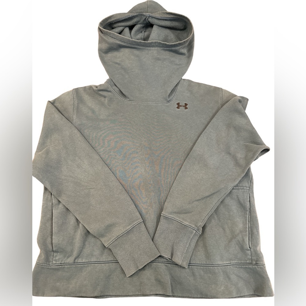 Under‎ Armour Men’s Hoodie Gray/Blue Large Very Good Condition. Loose Fit.